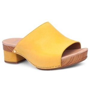 Dansko Maci yellow leather sandal